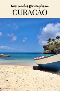 Picture of Playa lagun with text Best beaches for couples in Curacao