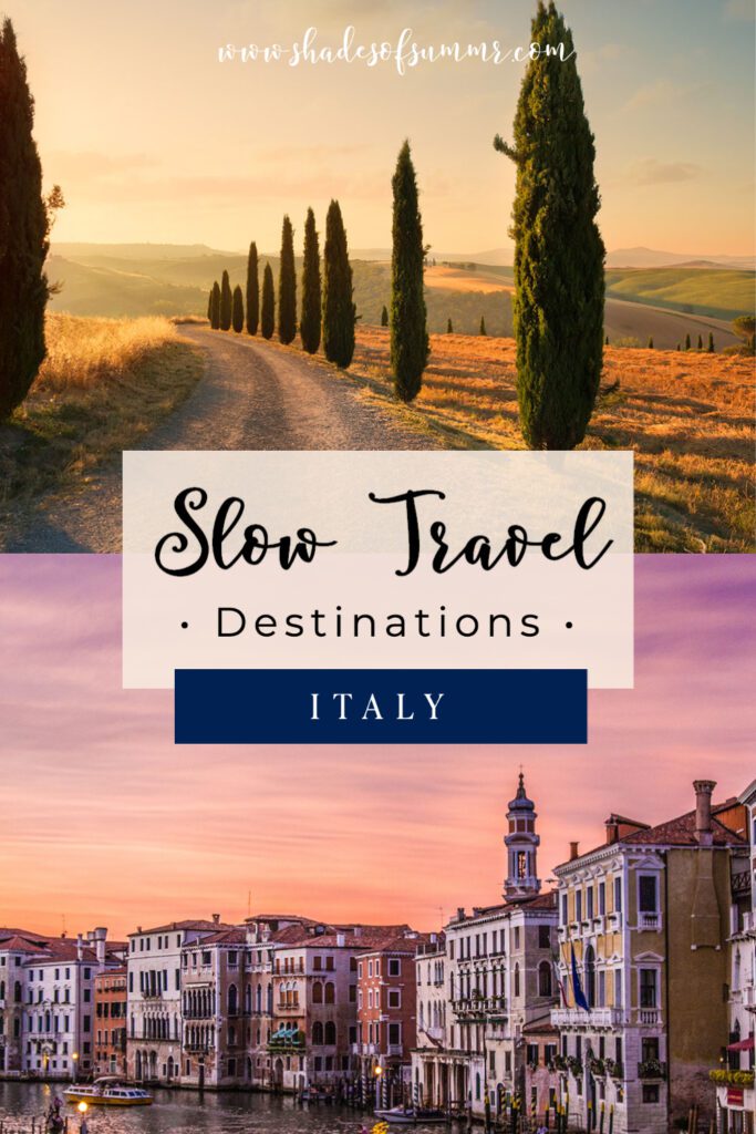 Collage of Italy Slow Travel Destinations