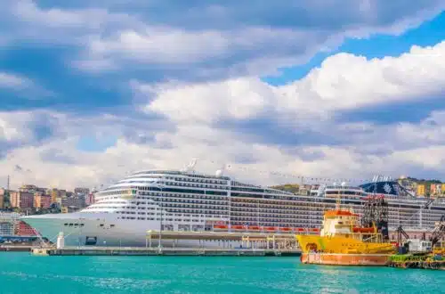 msc fantasia cruise ship in port