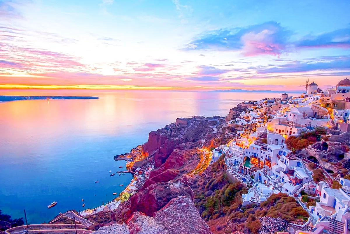 Santorini Sunset Greece The Best Rooftop Restaurants For Sunset In