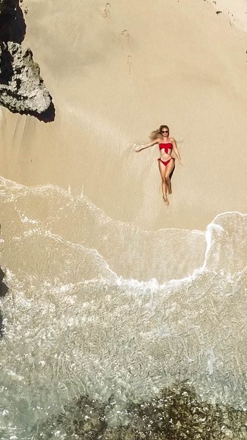 Playa Gipy drone shot curacao instagram worthy spot