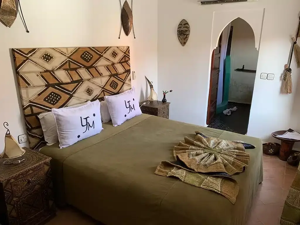 Riad Les Jardins Mandaline Marrakech Medina Guesthouse bedroom