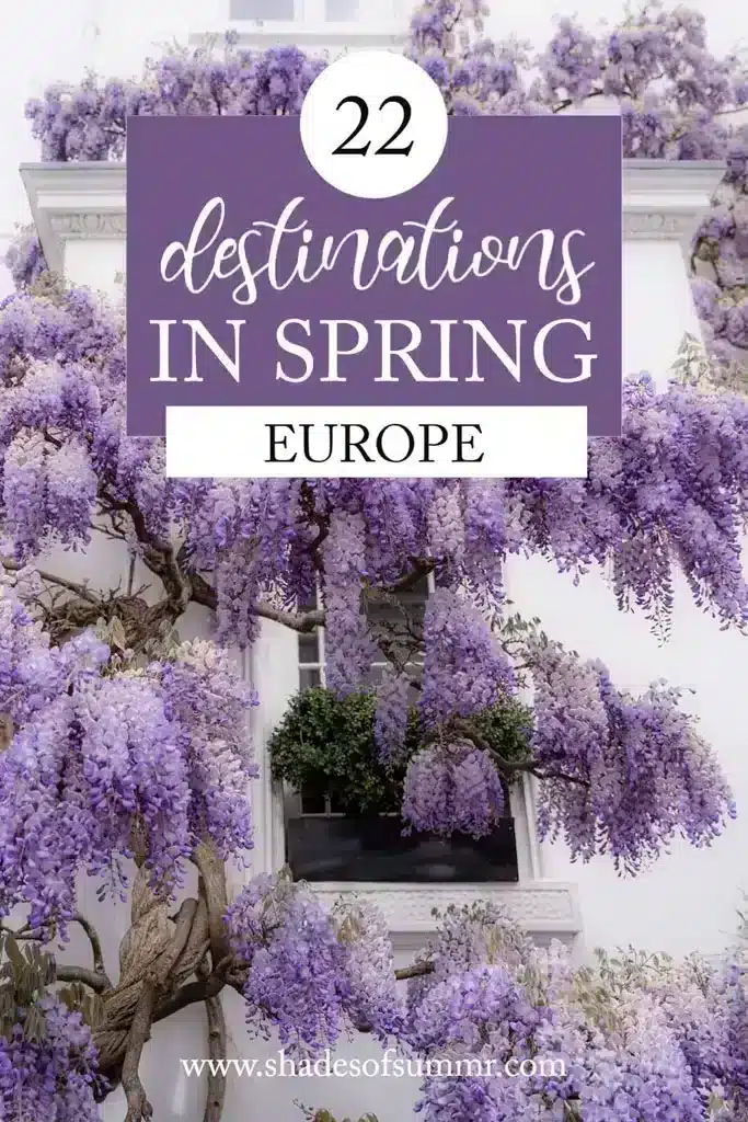 22 places you need to visit in Europe in Spring pin