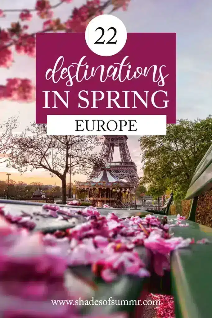 22 places you need to visit in Europe in Spring pin