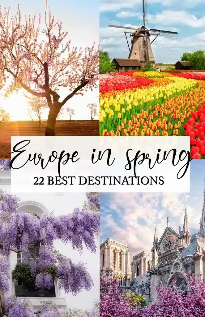 22 places you need to visit in Europe in Spring pin