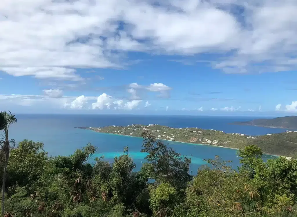 St. Thomas, Caribbean from above 