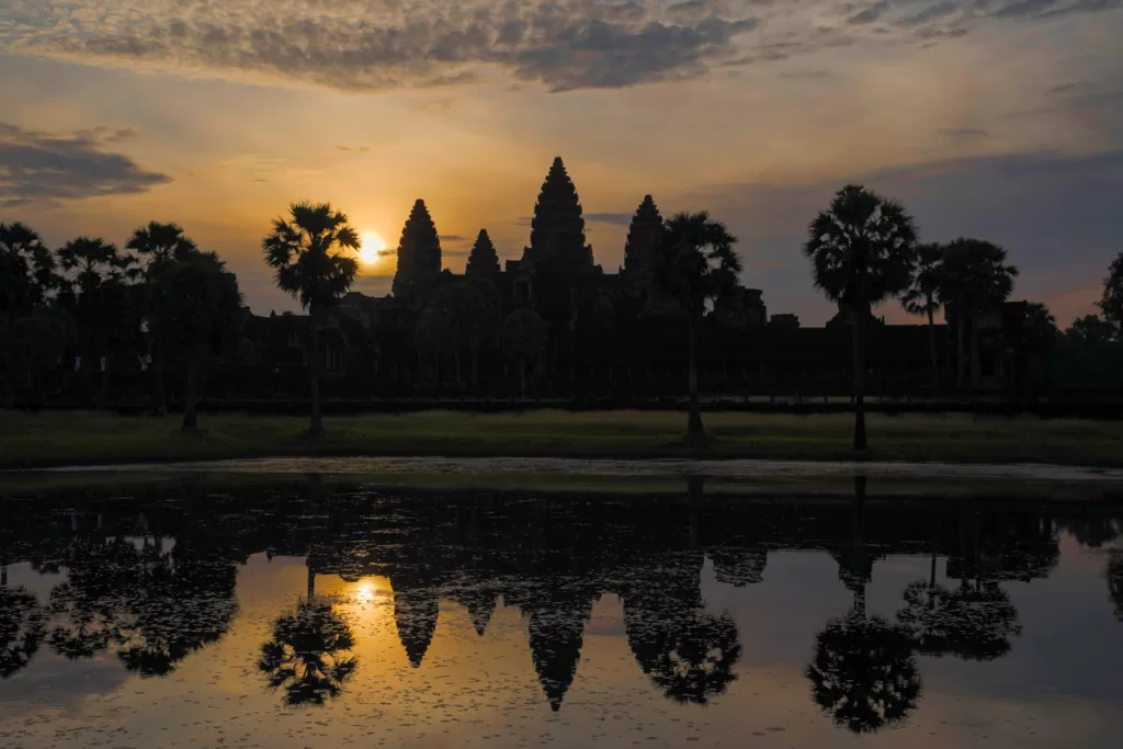 Sunrise at Angkor Wat in Cambodia 
