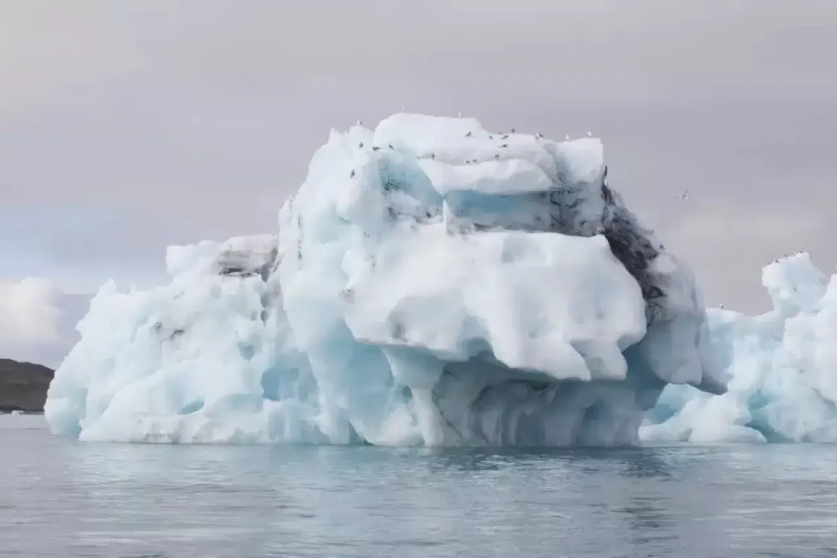 Glacier ice and ocean