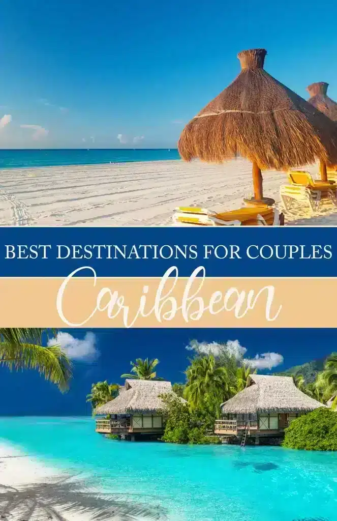 Best destinations in the Caribbean for couples pin