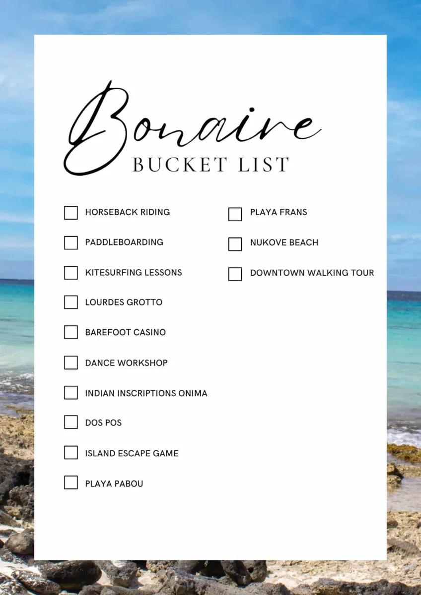 Bonaire Bucket List Bezienswaardigheden Bonaire