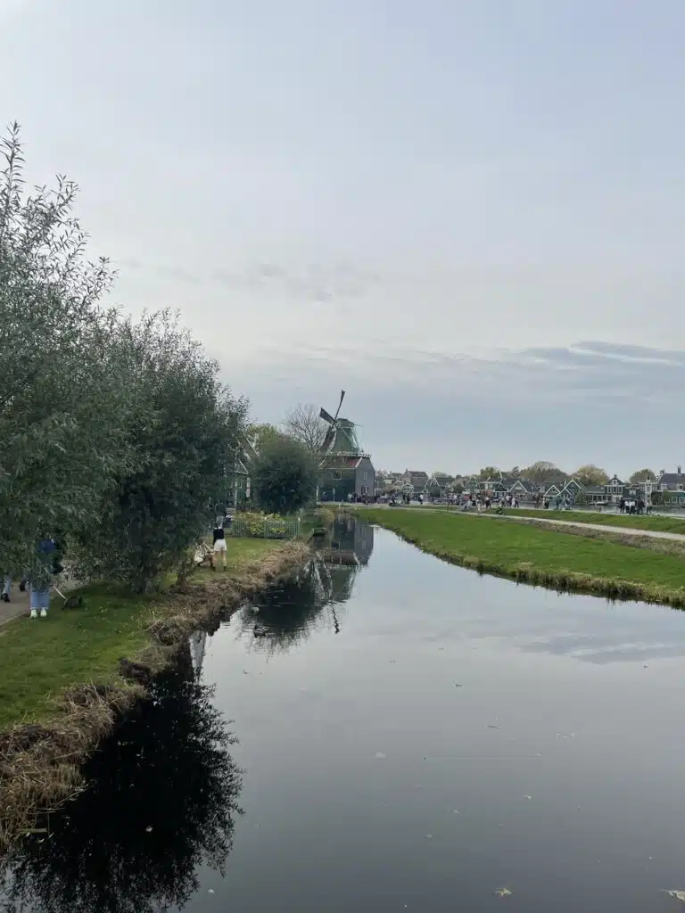 Zaanse Schans with windmills 