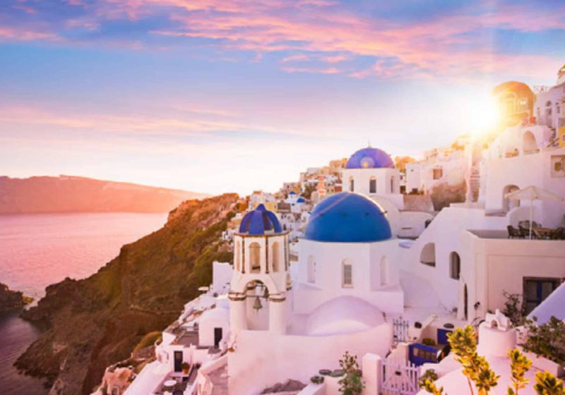 santorini sunset