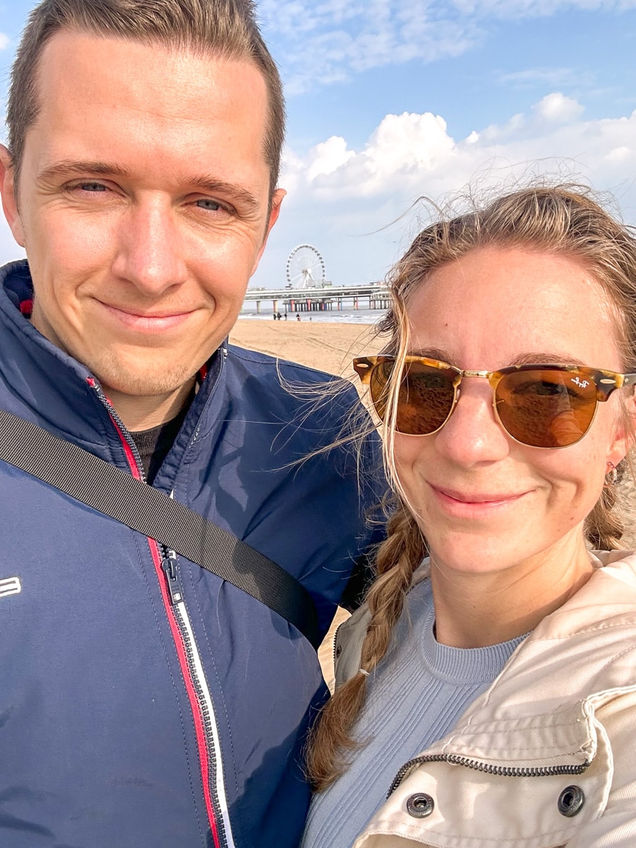 the author and her husband on a romantic weekend getaway in the netherlands