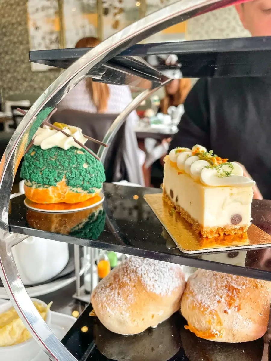delicious pastries at afternoon tea 