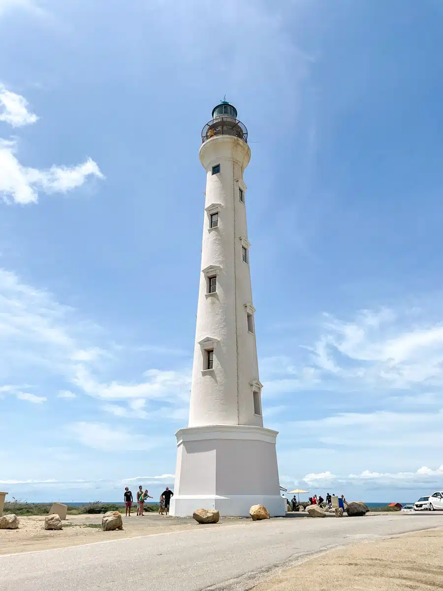 california lighthouse in aruba