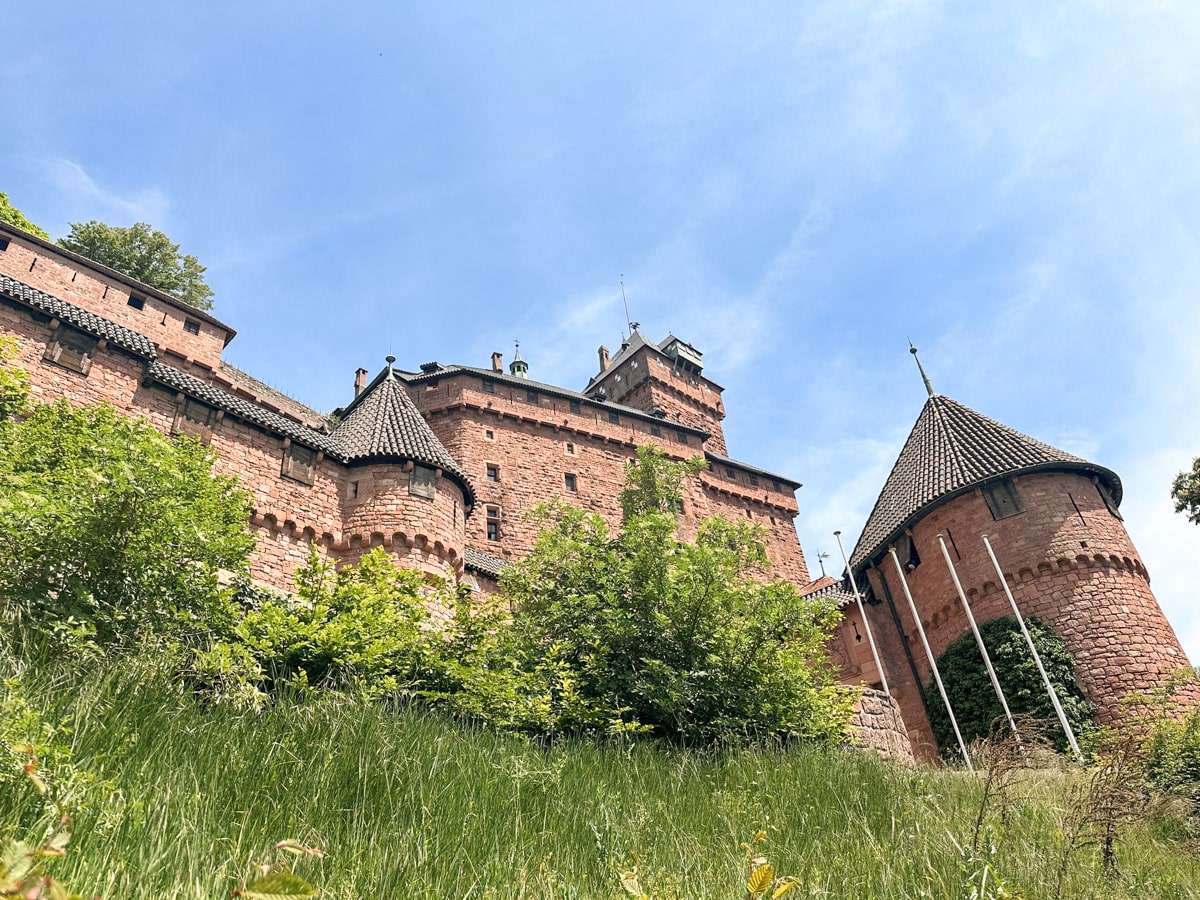Château du Haut-Koenigsbourg close by ribeauville on the alsace wine route road trip itinerary 