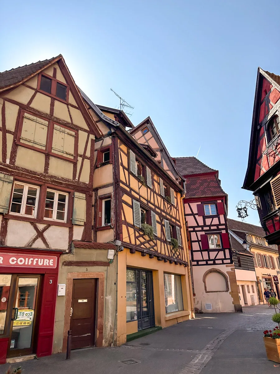 beautiful half-timbered house in alsace in colmar 
