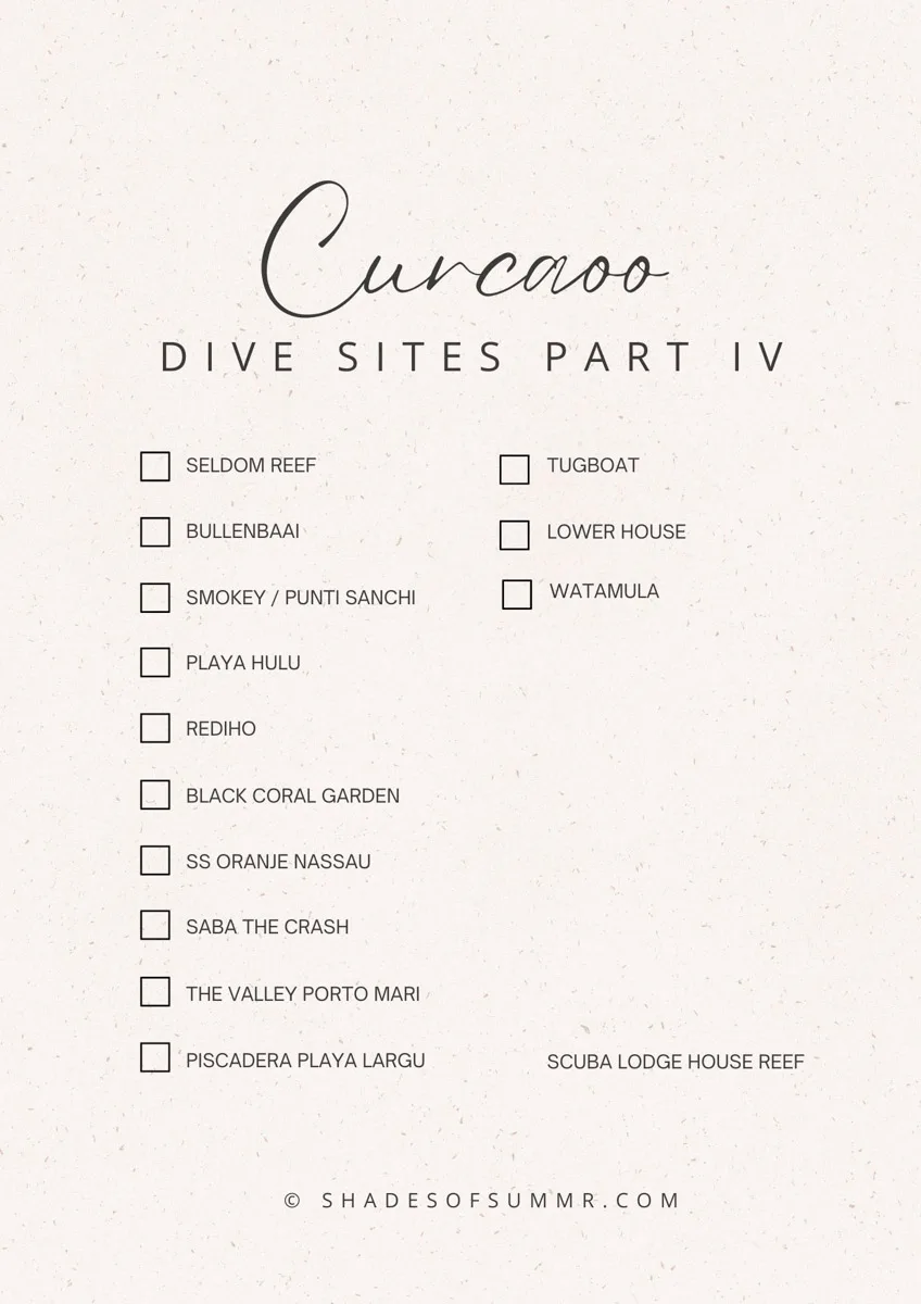 Full directory of all curacao dive sites part 4