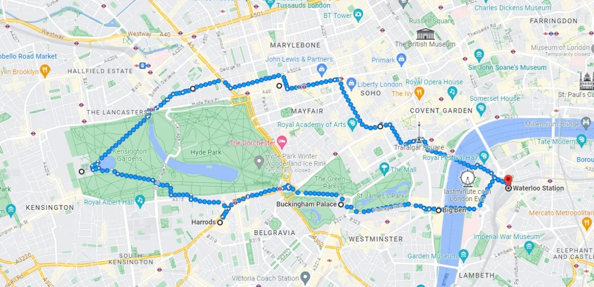London walking tour map of authentic london through the fun boroughs