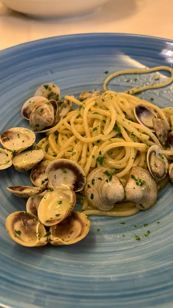 picture of mediterranean pasta with seafood