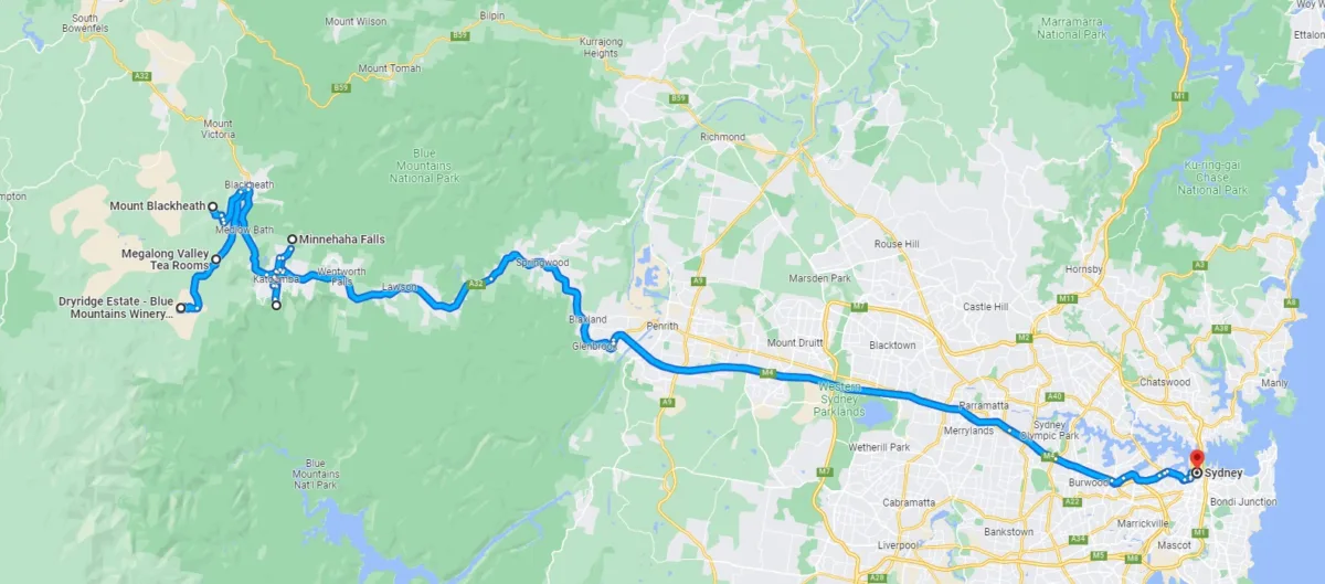 1 Day Blue Mountains Self-Drive Itinerary