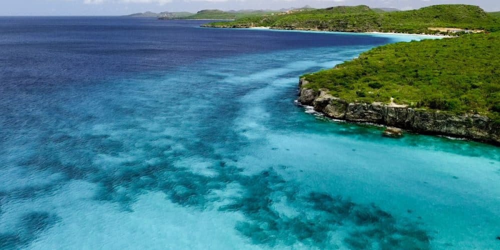 curacao drone shot