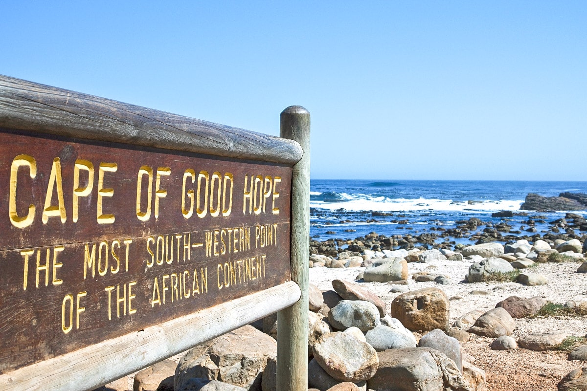 cape of good hope sign in cape town 