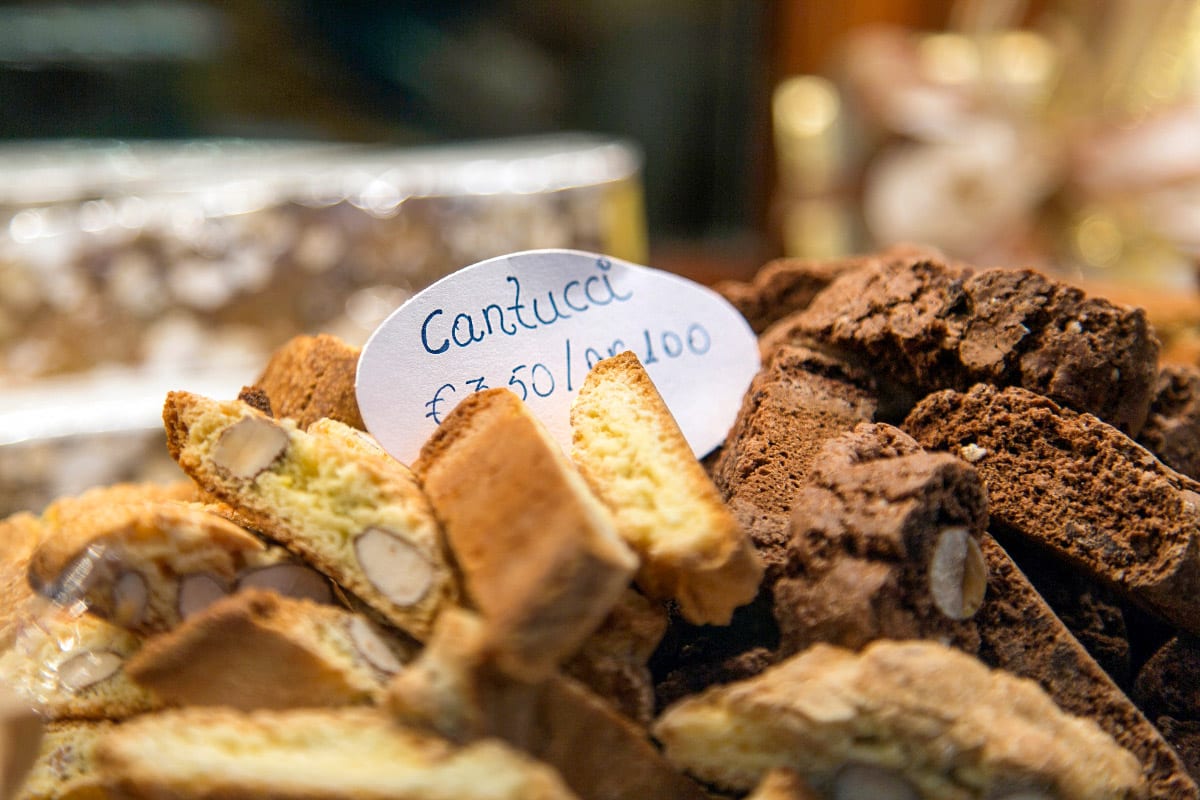 cantucci cookies in florence on a market