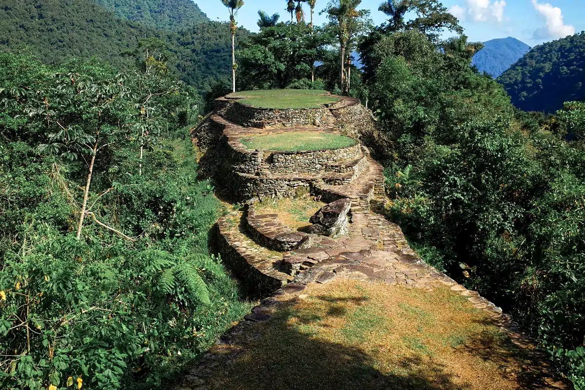 picture of the terraces on the lost city trek 