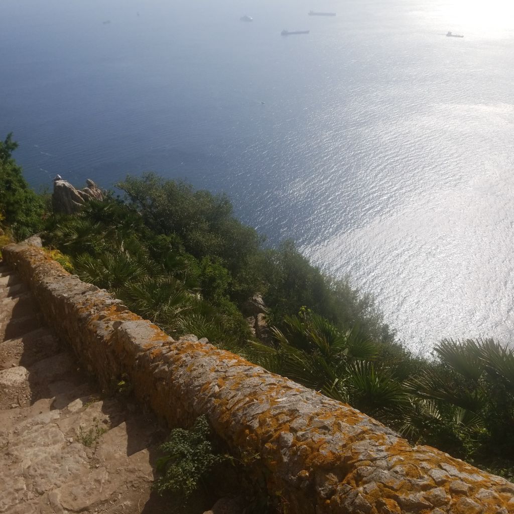 stunning view from the mediterranean steps over the ocean 
