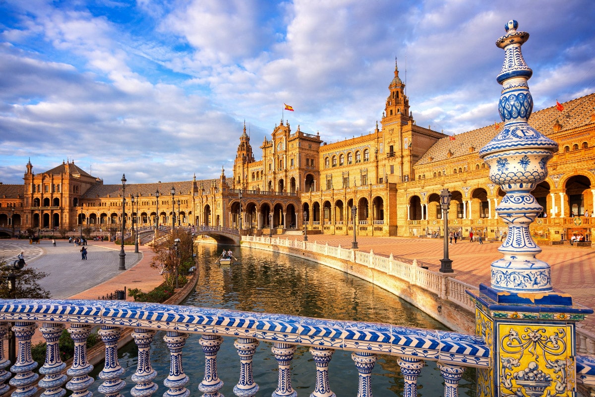 stunning royal plaza in seville that needs to be everyone's first stop on a three days in seville itinerary