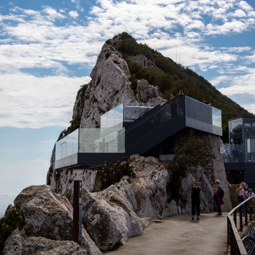Gibraltar skyrock viewing platform made from glass that offers amazing views