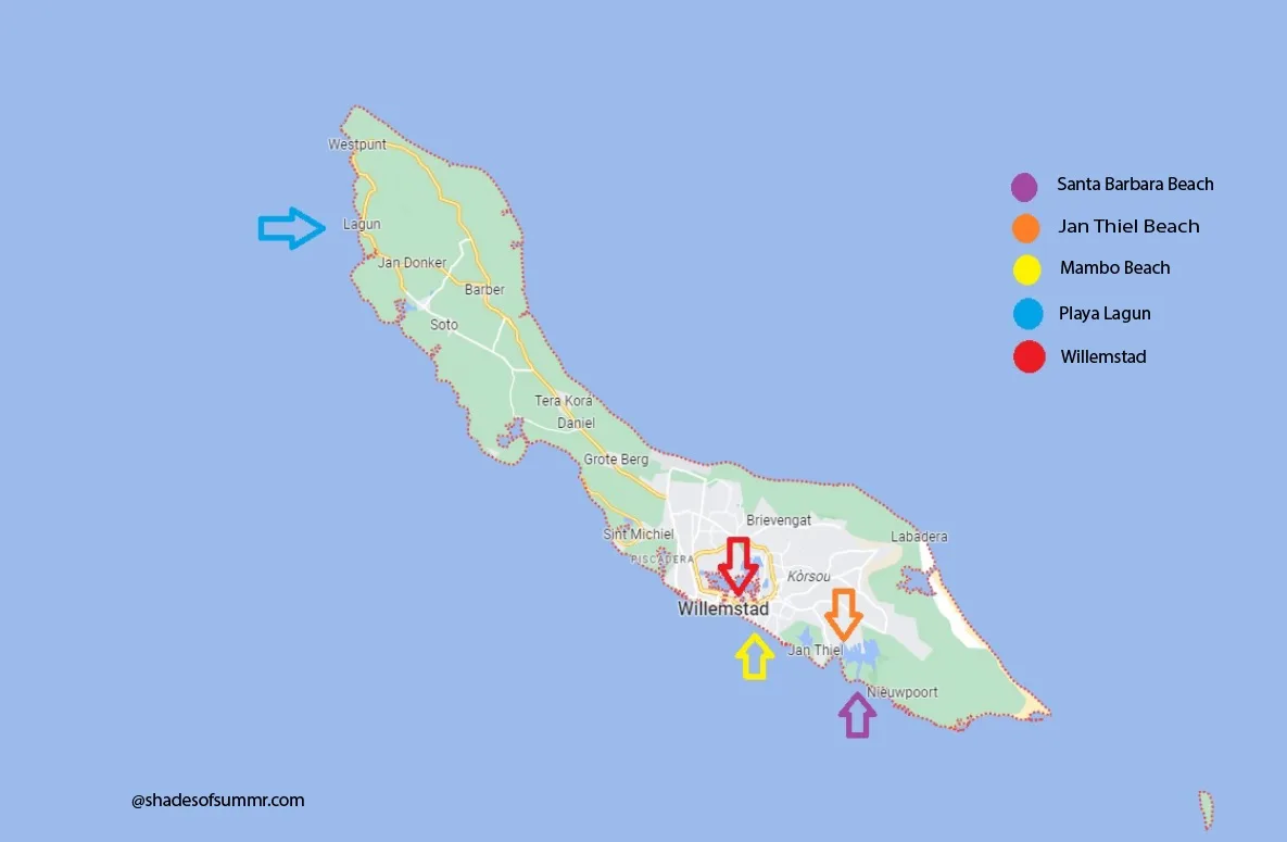 where to stay in curacao ultimate map 
