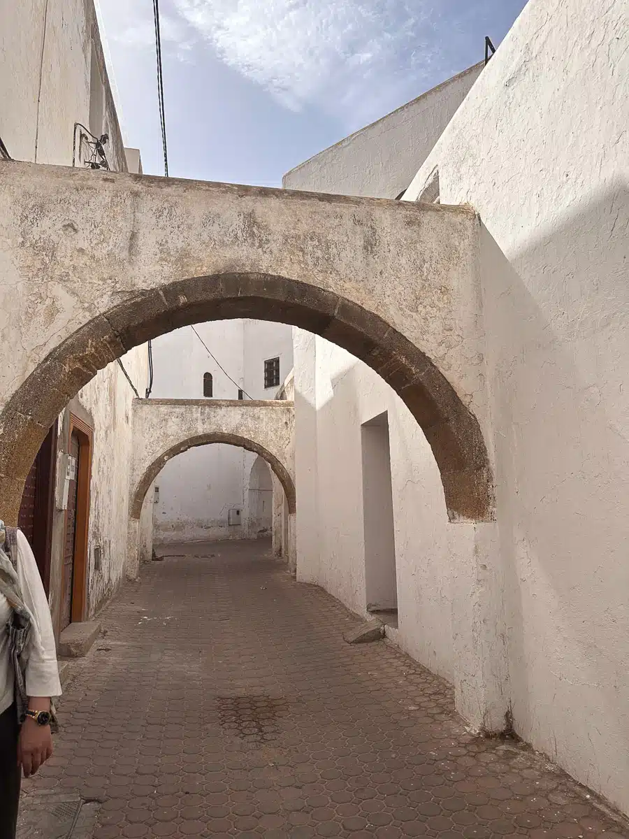 unesco world heritage white buildings in casablanca old medina
