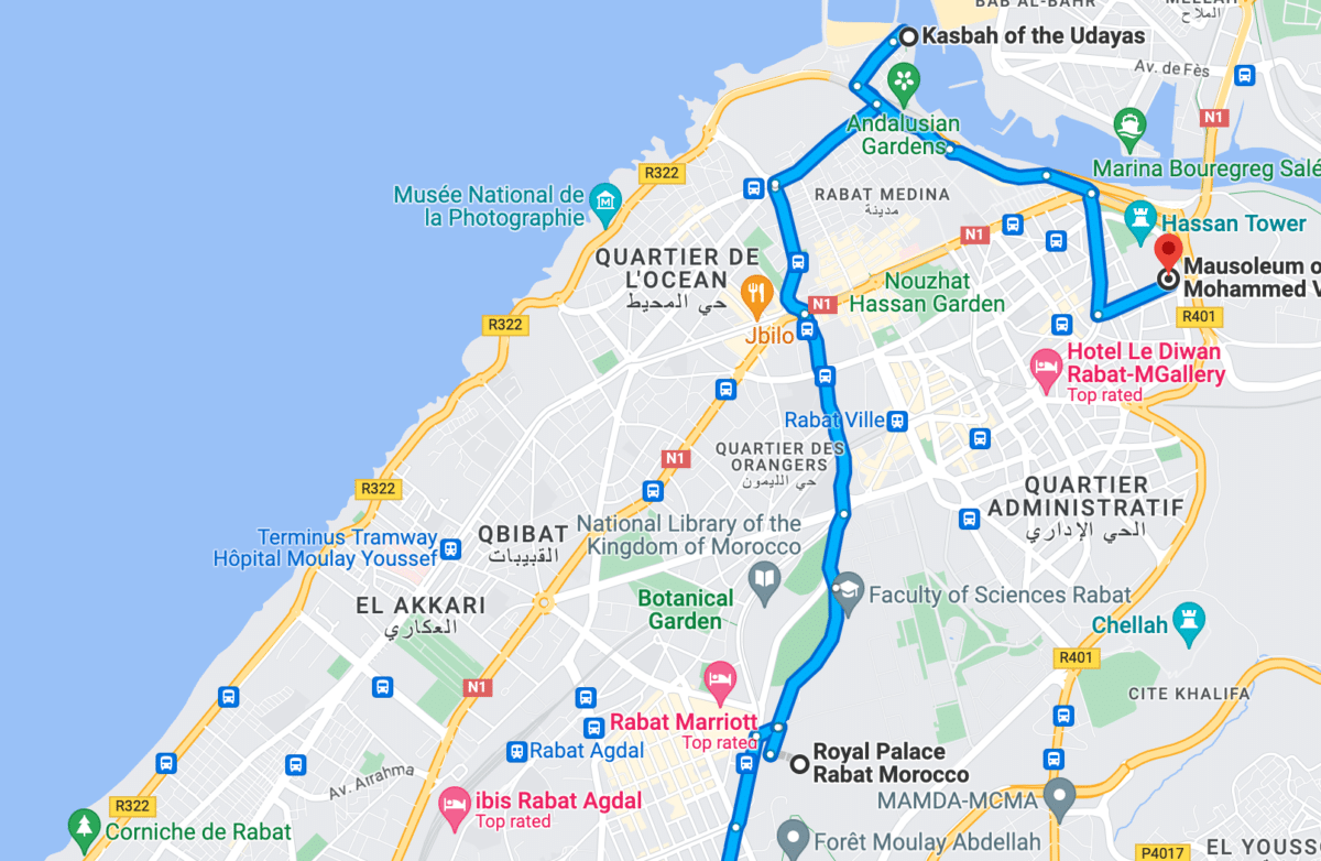one day in rabat itinerary 