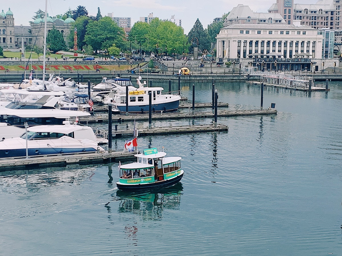 amazing waterfront in victoria bc with boats and yachts 