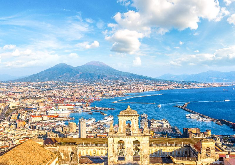naples and vesuvio