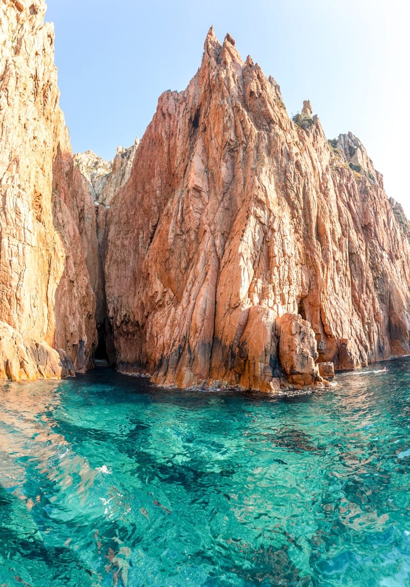 Scandola Natural Reserve, Corsica Island. Seascape, south France. High quality photo