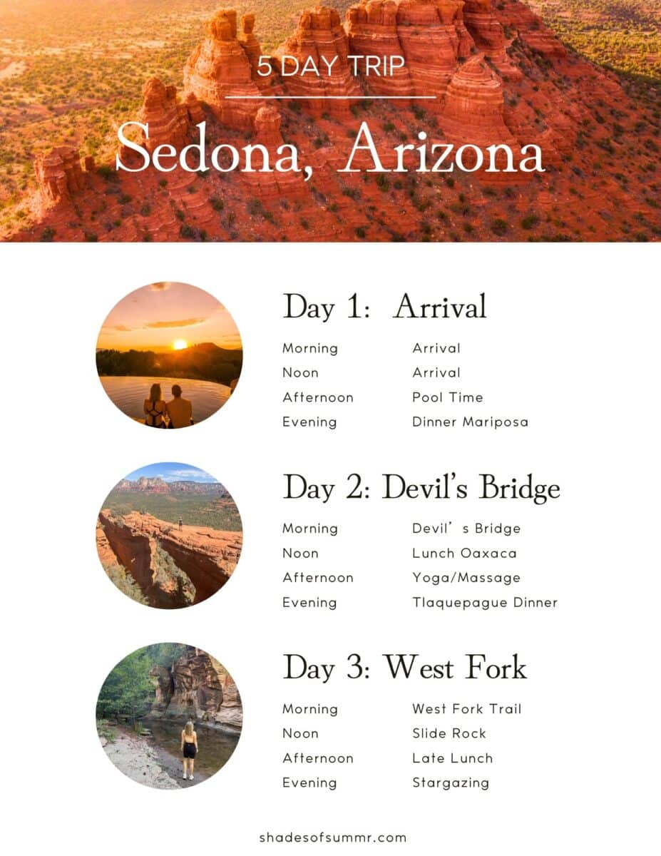 sedona 5 day itinerary