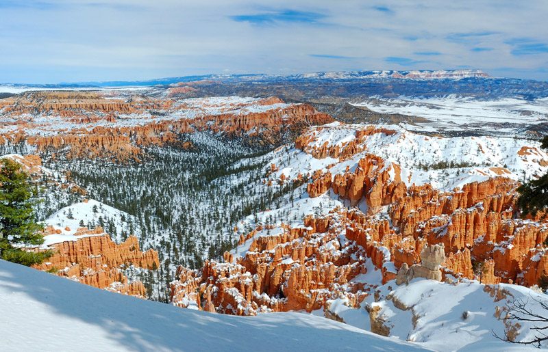 bryce canyon snow