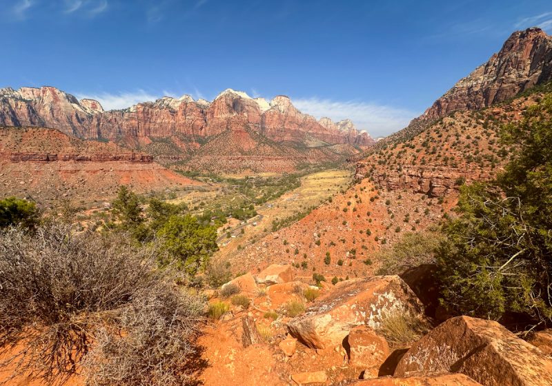 stunning zion national park view