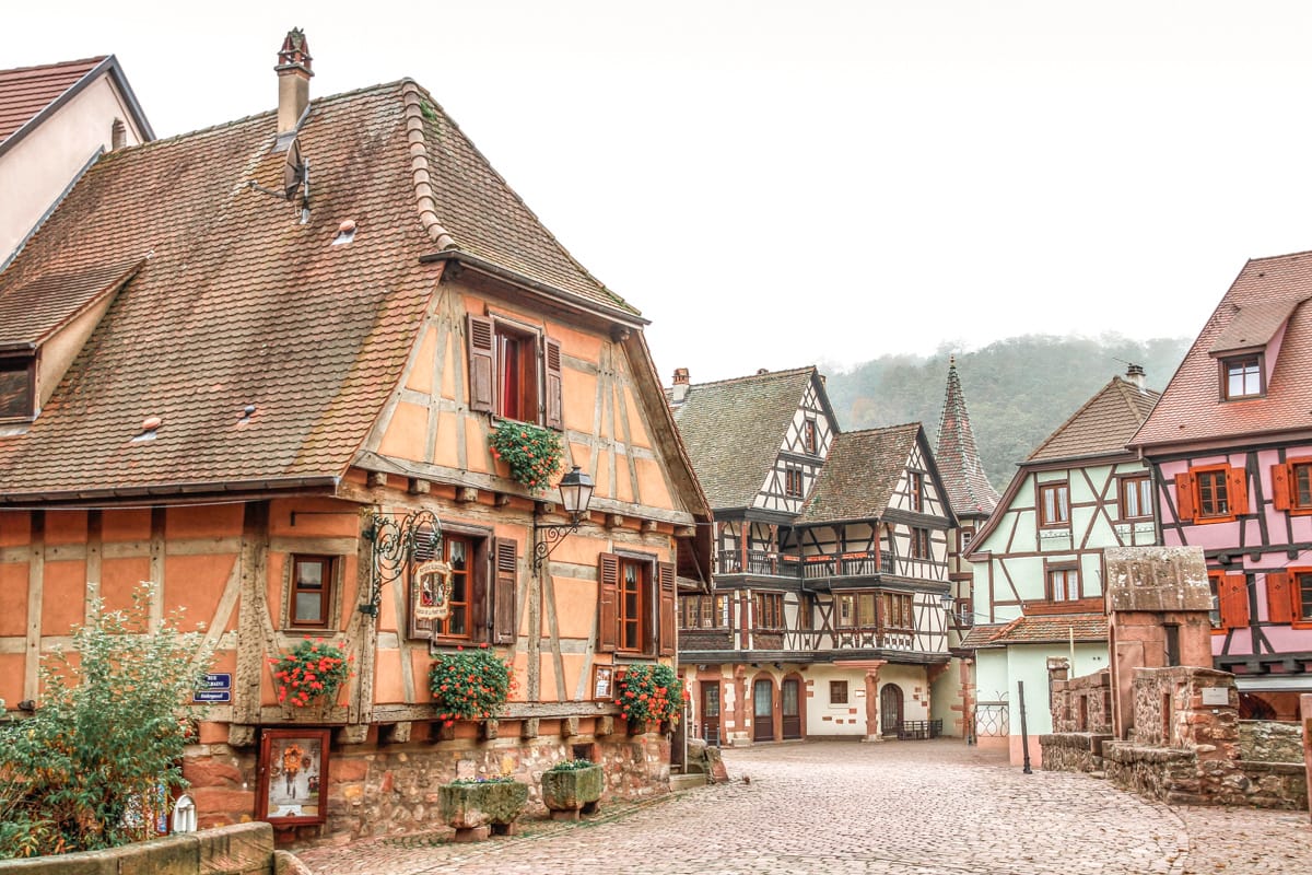 charming city center of ribeauville